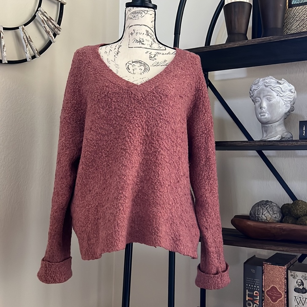 Anthropologie Sweater Sleeping on Snow